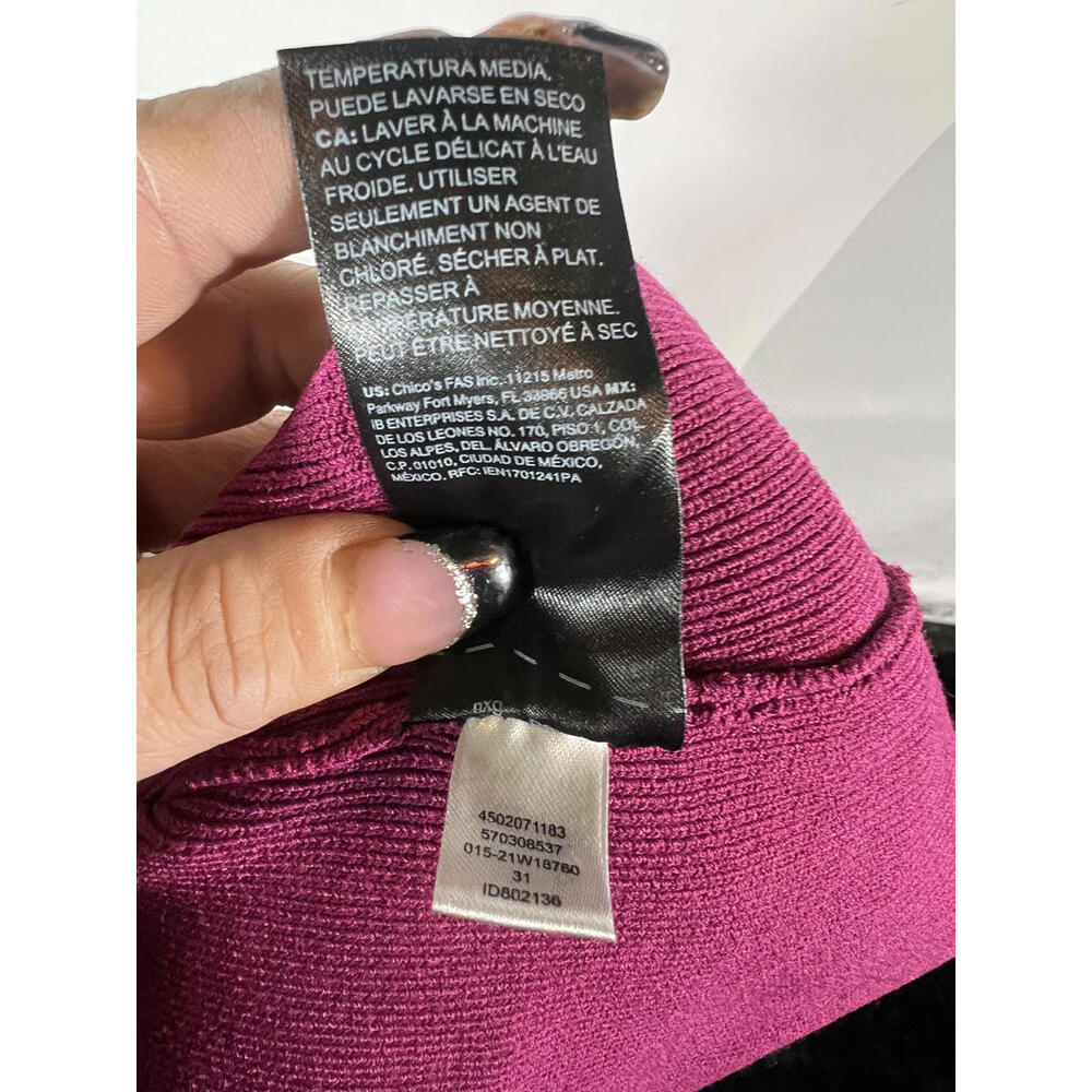 White House Black Market Medium Fuchsia Knit Sweater